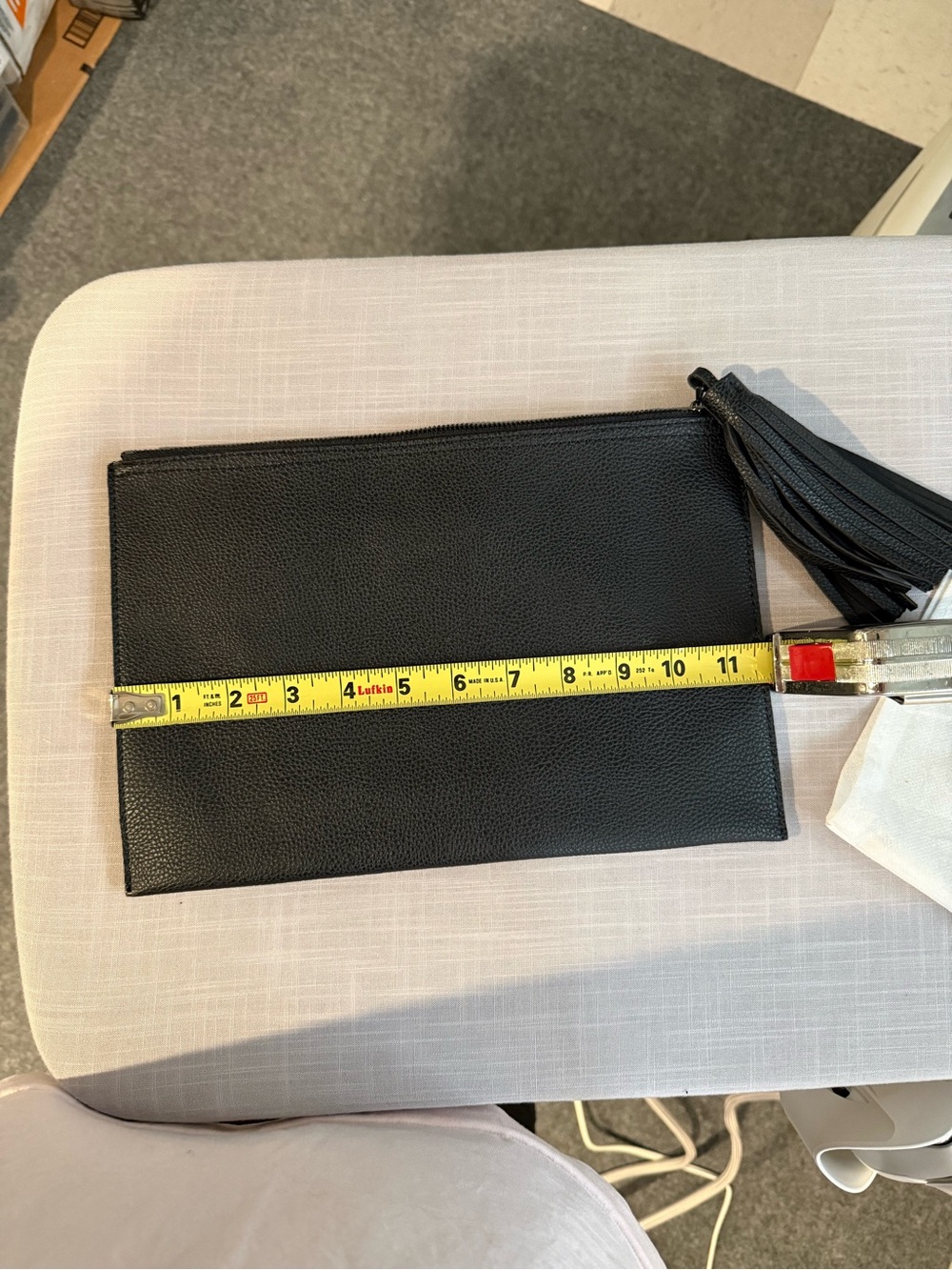 Parker leather clutch/pouch with Tassel